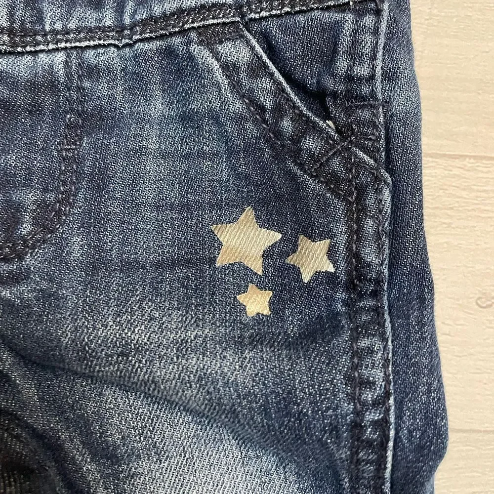 Osh kosh b'gosh denim‎ star overalls 3-6 months